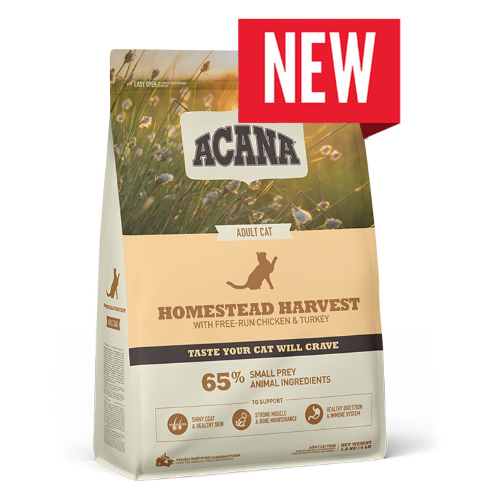 ACANA CAT HOMESTEAD HARVEST 1.8 kg LIBRE DE GRANOS ACANA CAT HOMESTEAD HARVEST 1.8 kg LIBRE DE GRANOS